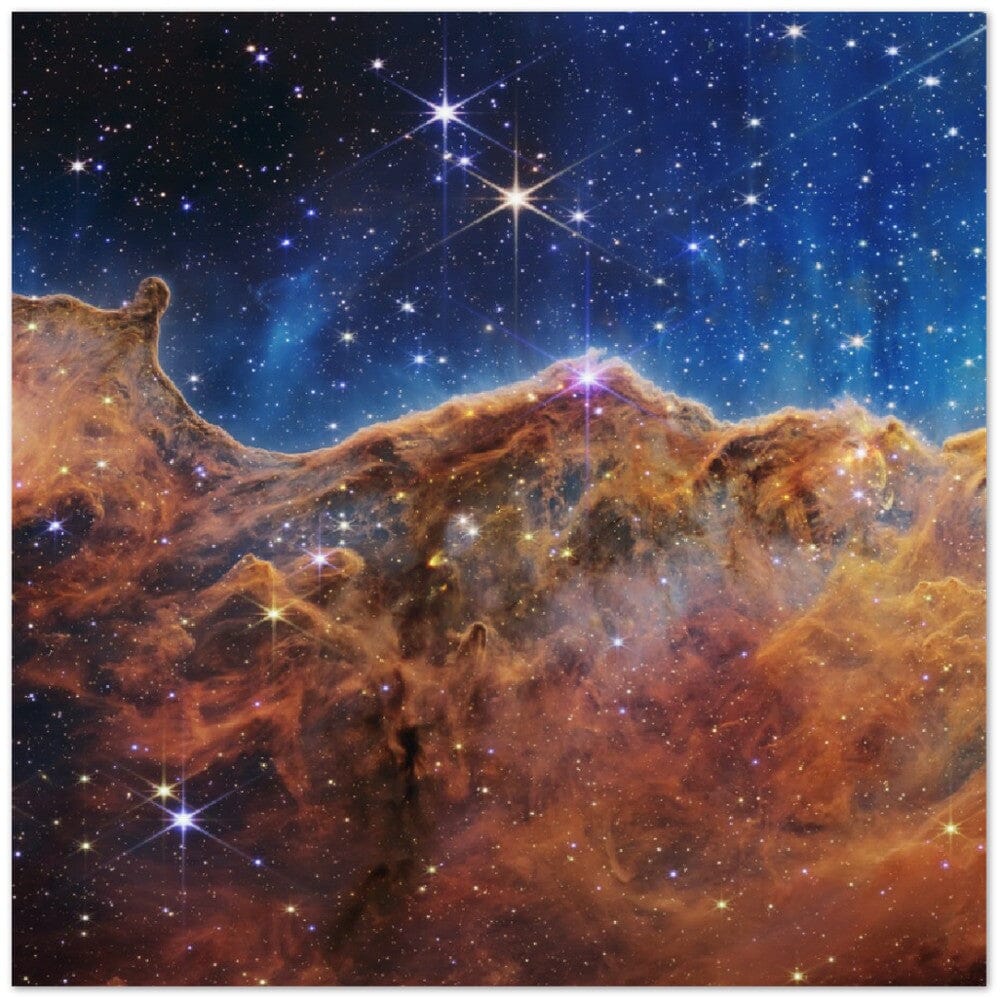 NASA - Poster - 5a. Cosmic Cliffs in the Carina Nebula (NIRCam Image) - James Webb Space Telescope Poster Only TP Aviation Art 50x50 cm / 20x20″ 