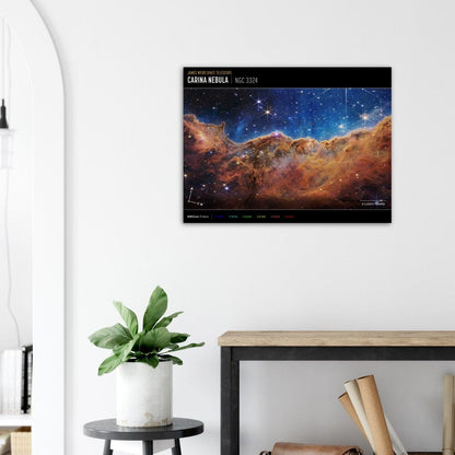 NASA - Poster - 5b. Cosmic Cliffs in the Carina Nebula (NIRCam Compass Image) - James Webb Space Telescope Poster Only TP Aviation Art 