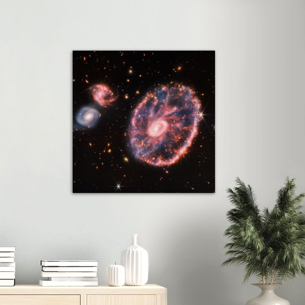 NASA - Poster - 6b. Cartwheel Galaxy (NIRCam and MIRI Composite Image) - James Webb Space Telescope Poster Only TP Aviation Art 