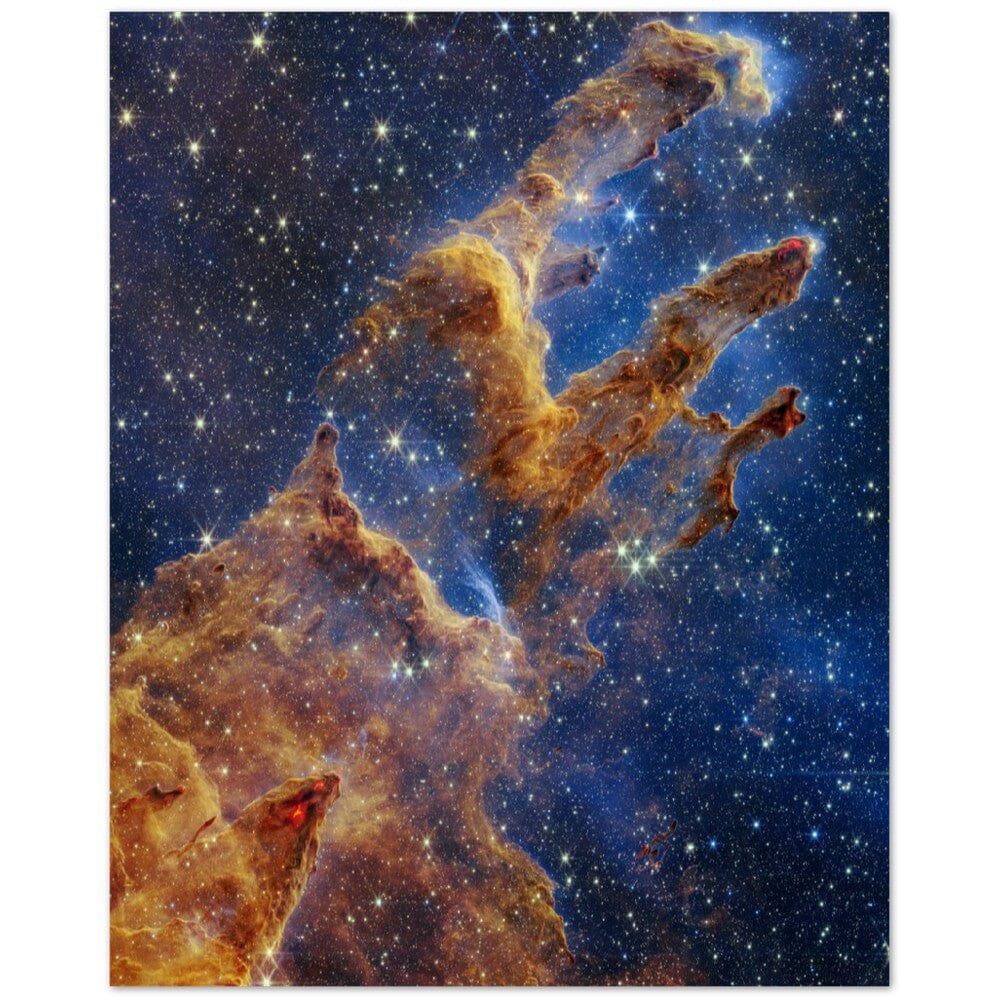 NASA - Poster - 9. Pillars of Creation (NIRCam Image) - James Webb Space Telescope Poster Only TP Aviation Art 40x50 cm / 16x20″ 