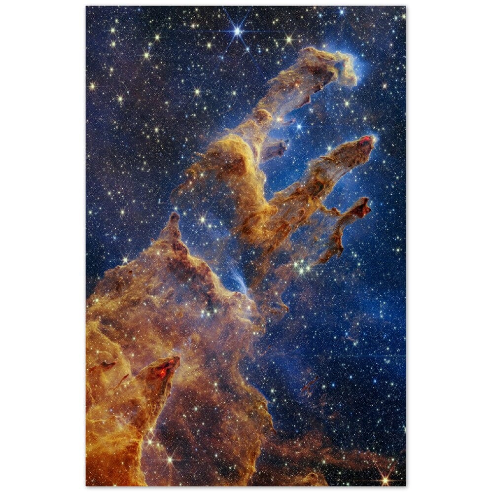 NASA - Poster - 9. Pillars of Creation (NIRCam Image) - James Webb Space Telescope Poster Only TP Aviation Art 40x60 cm / 16x24″ 