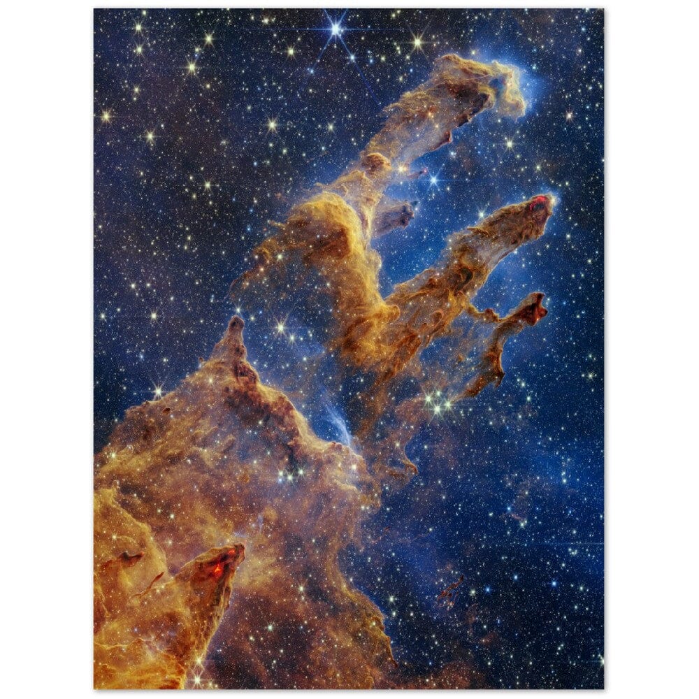NASA - Poster - 9. Pillars of Creation (NIRCam Image) - James Webb Space Telescope Poster Only TP Aviation Art 60x80 cm / 24x32″ 
