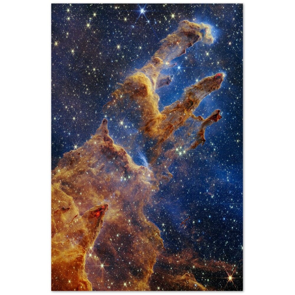NASA - Poster - 9. Pillars of Creation (NIRCam Image) - James Webb Space Telescope Poster Only TP Aviation Art 60x90 cm / 24x36″ 