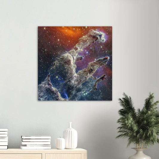 NASA - Poster - 9b. Pillars of Creation (NIRCam and MIRI Composite Image) - James Webb Space Telescope Poster Only TP Aviation Art 