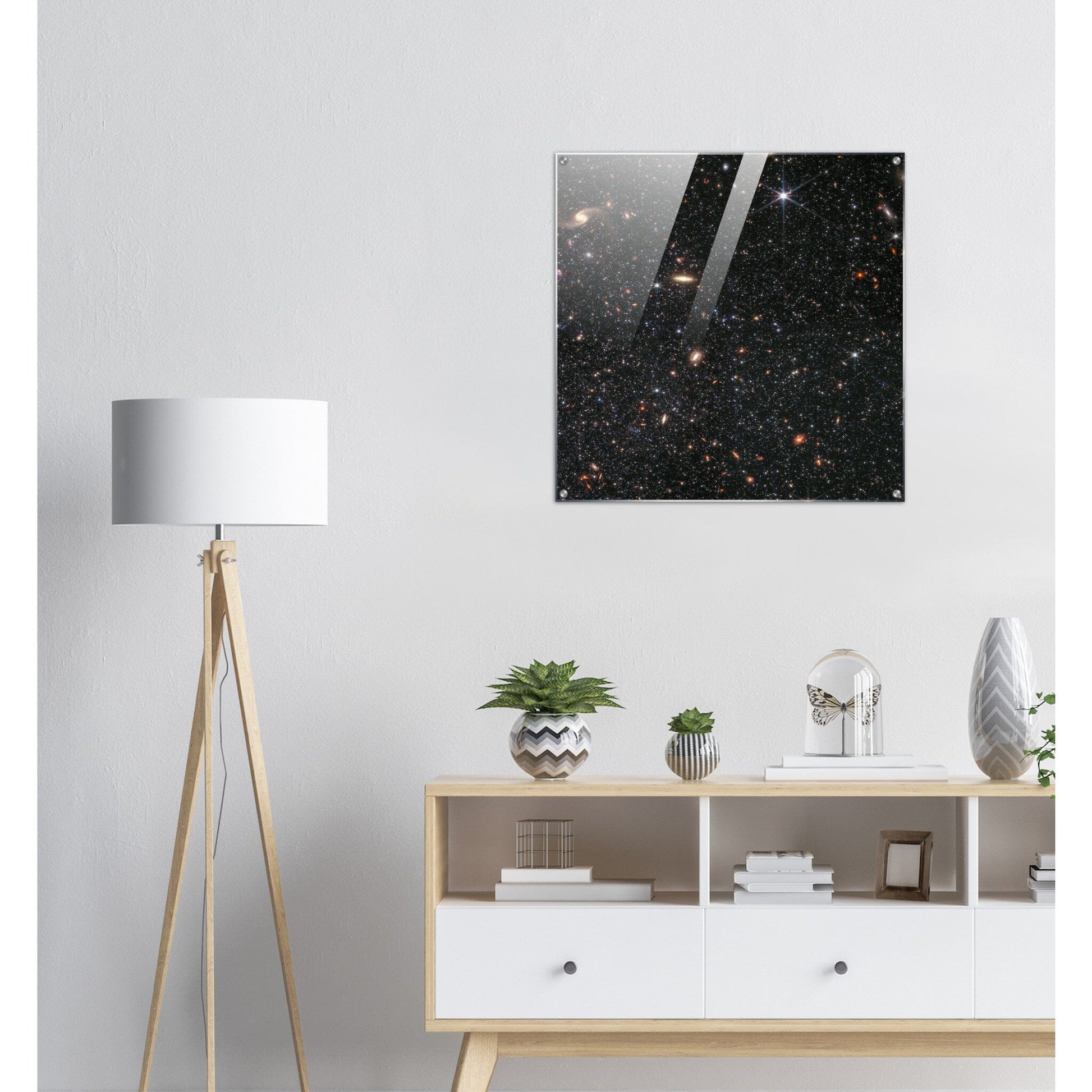 NASA - Poster - Acrylic - 10. Dwarf Galaxy Wolf–Lundmark–Melotte (NIRCam Image) - James Webb Space Telescope Acrylic Print TP Aviation Art 