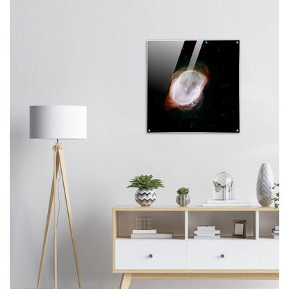 NASA - Poster - Acrylic - 12a. Southern Ring Nebula’s Gas (NIRCam and MIRI Composite Compass Image) - James Webb Space Telescope Acrylic Print TP Aviation Art 