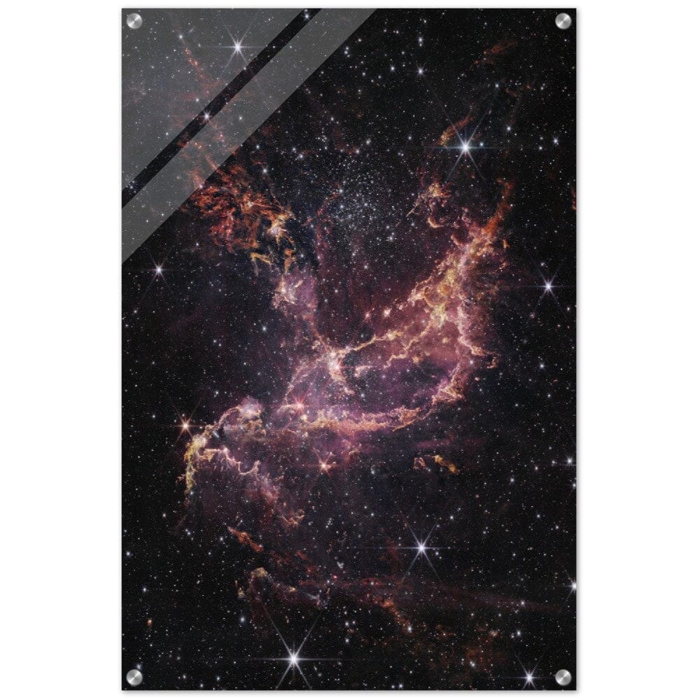 NASA - Poster - Acrylic - 14. NGC 346 (NIRCam Image) - James Webb Space Telescope Acrylic Print TP Aviation Art 50x75 cm / 20x30″ 