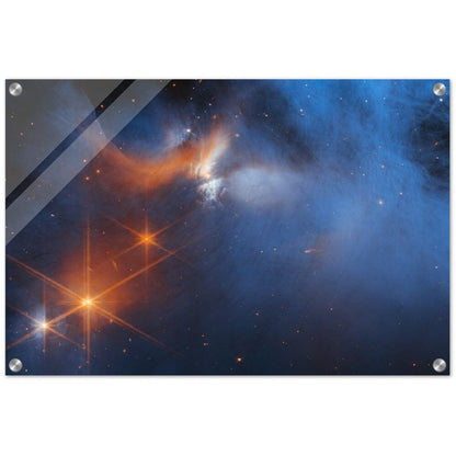 NASA - Poster - Acrylic - 15. Chamaeleon I Molecular Cloud (NIRCam Image) - James Webb Space Telescope Acrylic Print TP Aviation Art 40x60 cm / 16x24″ 