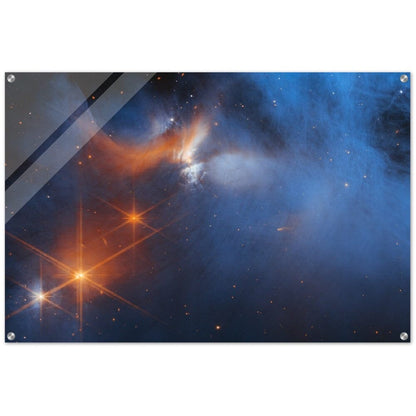 NASA - Poster - Acrylic - 15. Chamaeleon I Molecular Cloud (NIRCam Image) - James Webb Space Telescope Acrylic Print TP Aviation Art 60x90 cm / 24x36″ 