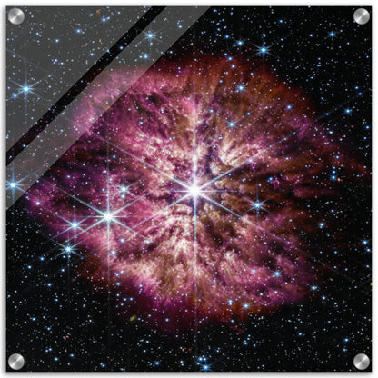 NASA - Poster - Acrylic - 16. WR 124 (NIRCam and MIRI Composite Image) - James Webb Space Telescope Acrylic Print TP Aviation Art 