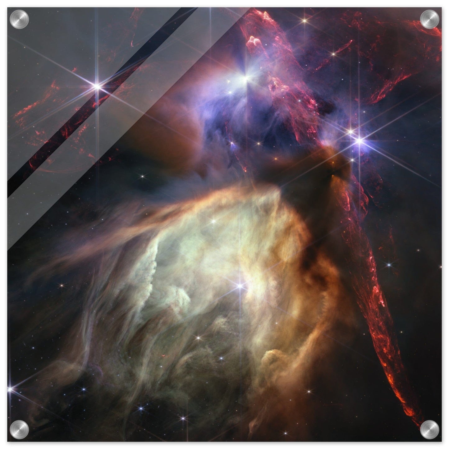 NASA - Poster - Acrylic - 21. Rho Ophiuchi (NIRCam Image) - James Webb Space Telescope Acrylic Print TP Aviation Art 50x50 cm / 20x20″ 