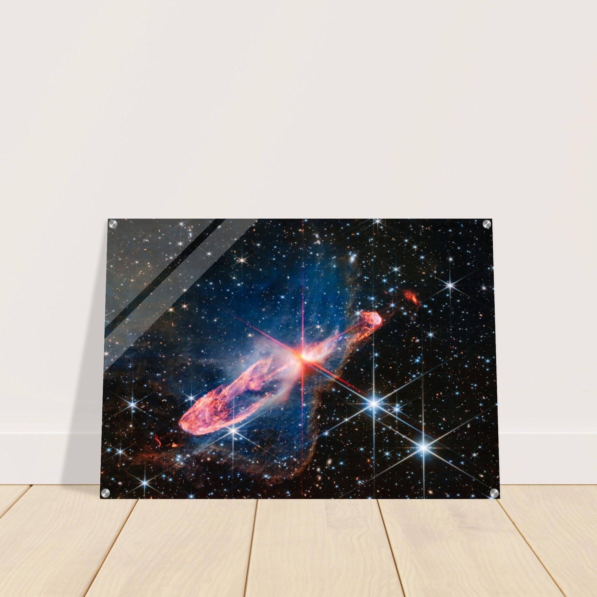 NASA - Poster - Acrylic - 22. Herbig-Haro 46/47 (NIRCam Image) - James Webb Space Telescope Acrylic Print TP Aviation Art 70x100 cm / 28x40″ 