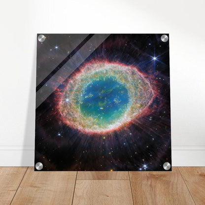 NASA - Poster - Acrylic - 25. Ring Nebula (NIRCam Image) - James Webb Space Telescope Acrylic Print TP Aviation Art 40x40 cm / 16x16″ 