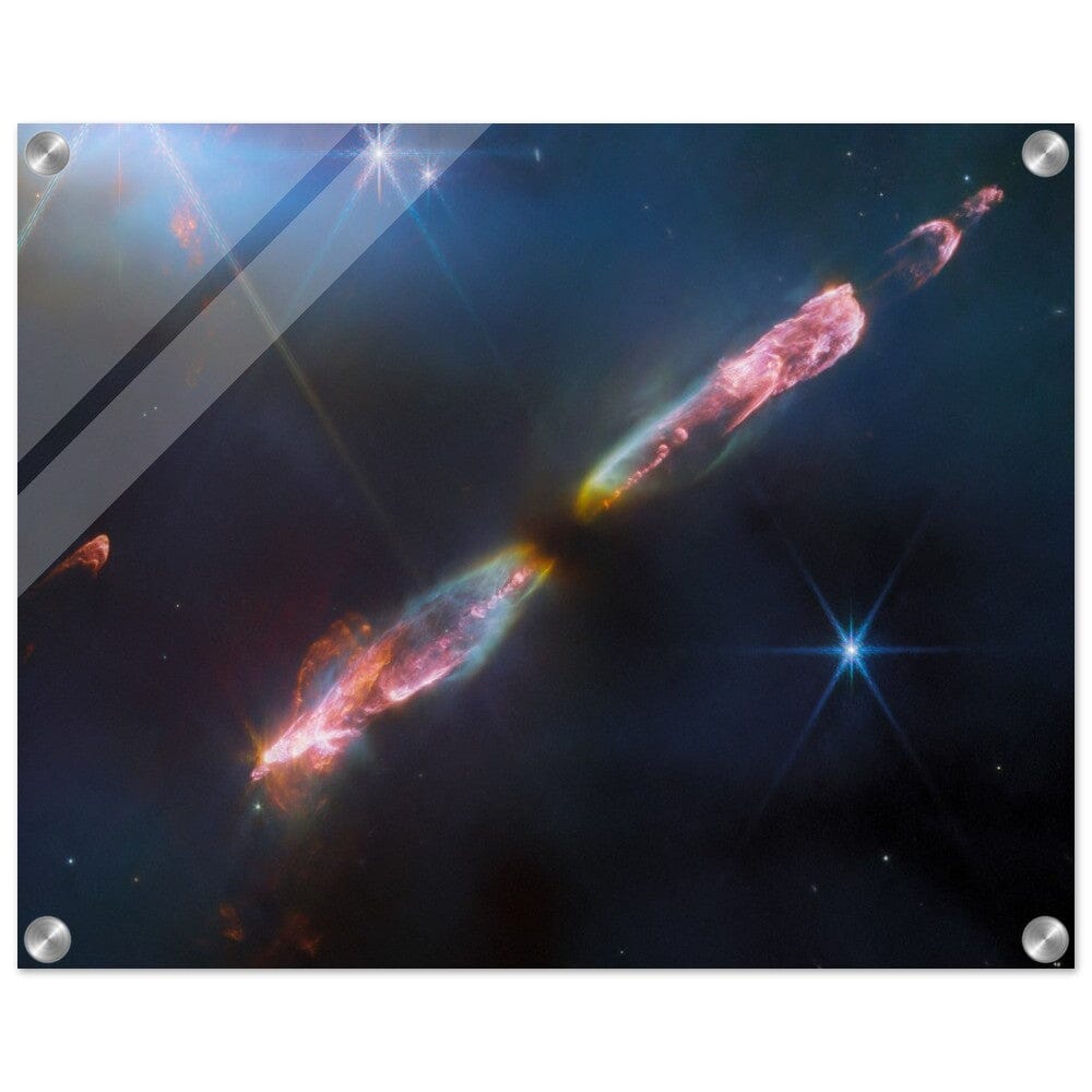 NASA - Poster - Acrylic - 27. HH 211 (NIRCam Image) - James Webb Space Telescope Acrylic Print TP Aviation Art 40x50 cm / 16x20″ 