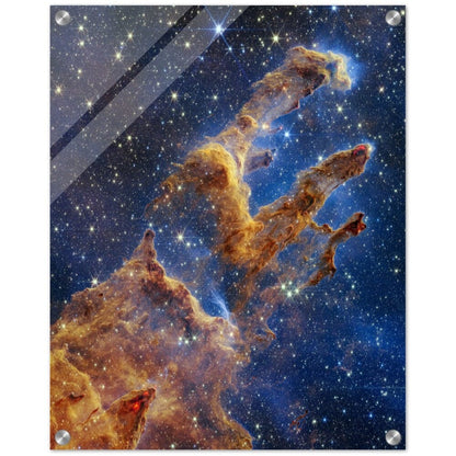 NASA - Poster - Acrylic - 9. Pillars of Creation (NIRCam Image) - James Webb Space Telescope Acrylic Print TP Aviation Art 40x50 cm / 16x20″ 