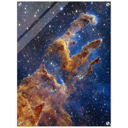 NASA - Poster - Acrylic - 9. Pillars of Creation (NIRCam Image) - James Webb Space Telescope Acrylic Print TP Aviation Art 45x60 cm / 18x24″ 