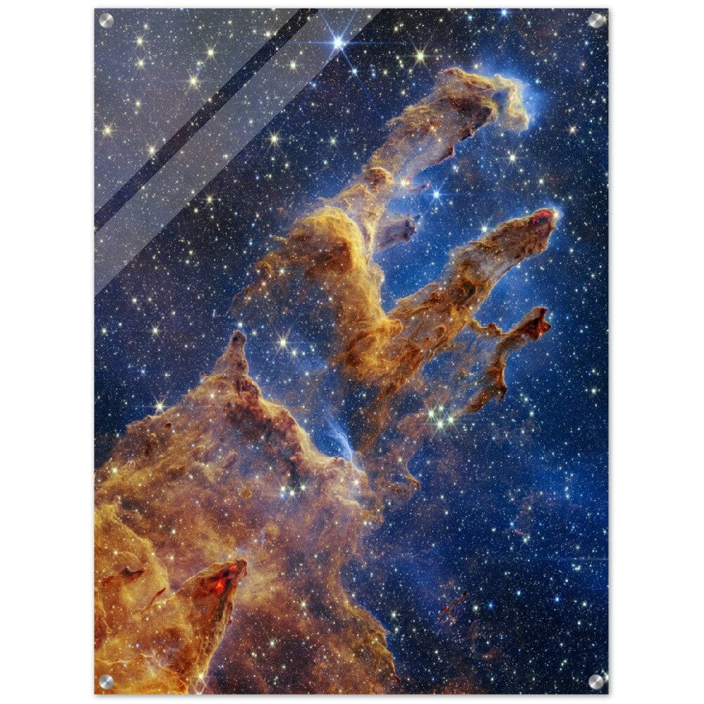 NASA - Poster - Acrylic - 9. Pillars of Creation (NIRCam Image) - James Webb Space Telescope Acrylic Print TP Aviation Art 60x80 cm / 24x32″ 