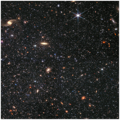 NASA - Poster - Aluminum - 10. Dwarf Galaxy Wolf–Lundmark–Melotte (NIRCam Image) - James Webb Space Telescope Aluminum Print TP Aviation Art 