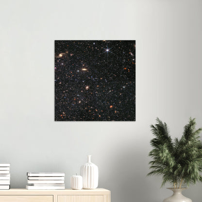 NASA - Poster - Aluminum - 10. Dwarf Galaxy Wolf–Lundmark–Melotte (NIRCam Image) - James Webb Space Telescope Aluminum Print TP Aviation Art 