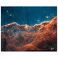 NASA - Poster - Aluminum - 13. Carina Nebula Jets (NIRCam) - James Webb Space Telescope Aluminum Print TP Aviation Art 40x50 cm / 16x20″ 