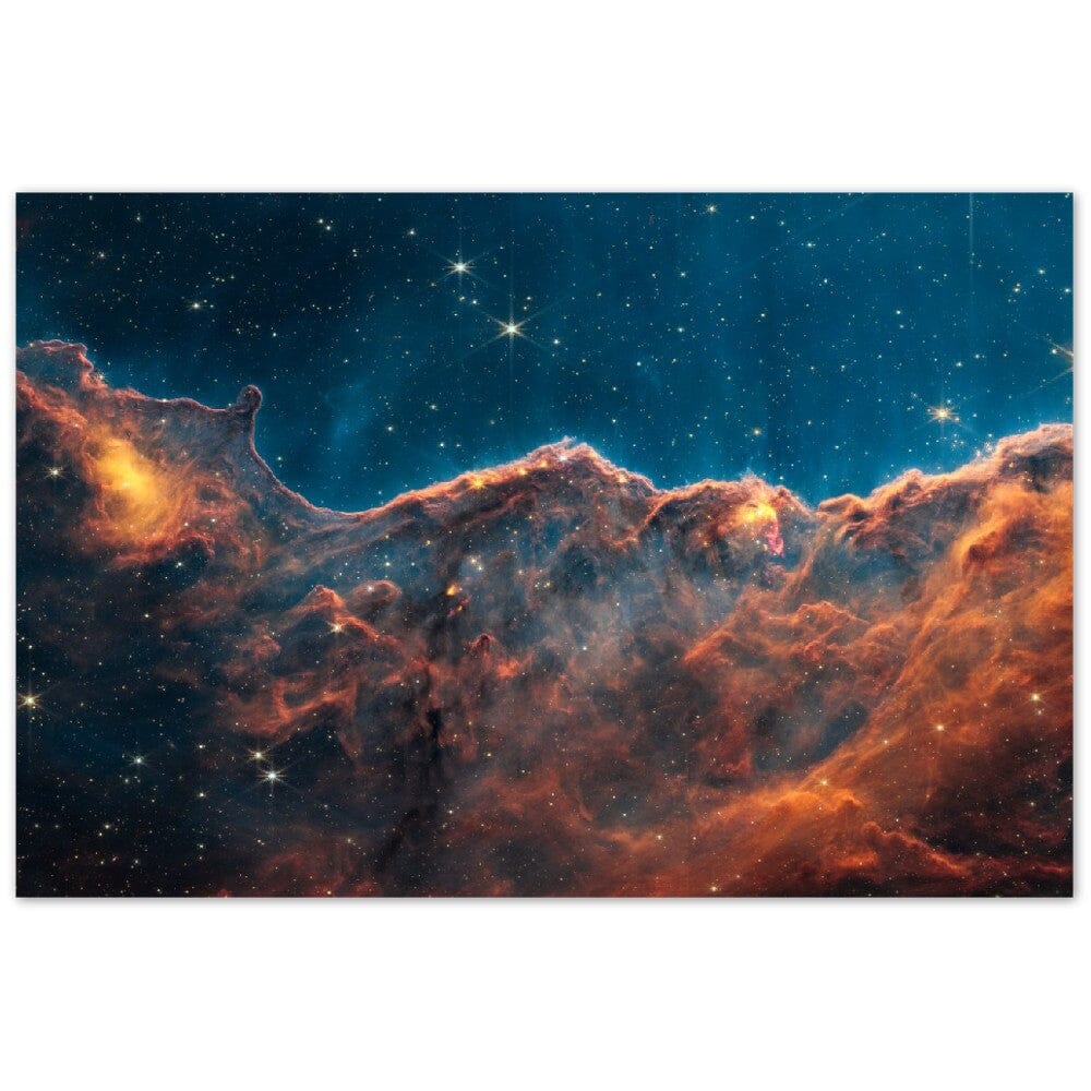 NASA - Poster - Aluminum - 13. Carina Nebula Jets (NIRCam) - James Webb Space Telescope Aluminum Print TP Aviation Art 50x75 cm / 20x30″ 