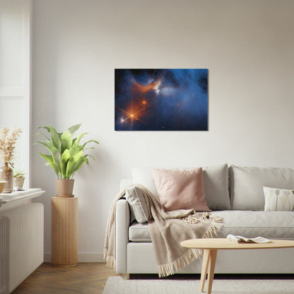 NASA - Poster - Aluminum - 15. Chamaeleon I Molecular Cloud (NIRCam Image) - James Webb Space Telescope Aluminum Print TP Aviation Art 