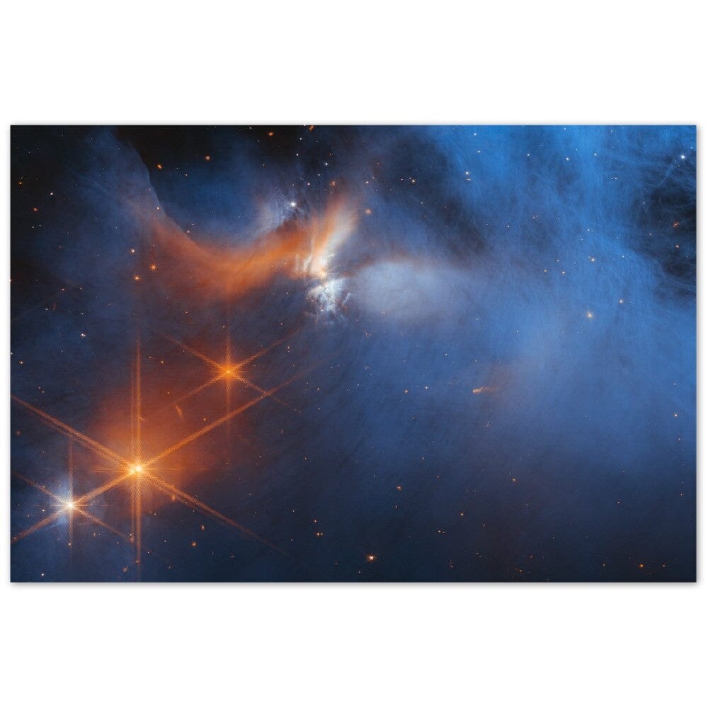 NASA - Poster - Aluminum - 15. Chamaeleon I Molecular Cloud (NIRCam Image) - James Webb Space Telescope Aluminum Print TP Aviation Art 40x60 cm / 16x24″ 