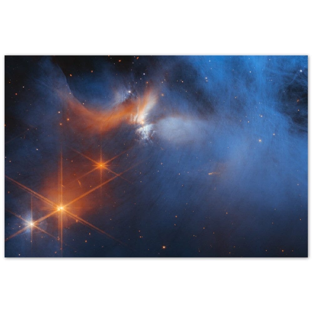 NASA - Poster - Aluminum - 15. Chamaeleon I Molecular Cloud (NIRCam Image) - James Webb Space Telescope Aluminum Print TP Aviation Art 
