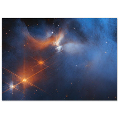 NASA - Poster - Aluminum - 15. Chamaeleon I Molecular Cloud (NIRCam Image) - James Webb Space Telescope Aluminum Print TP Aviation Art 50x70 cm / 20x28″ 