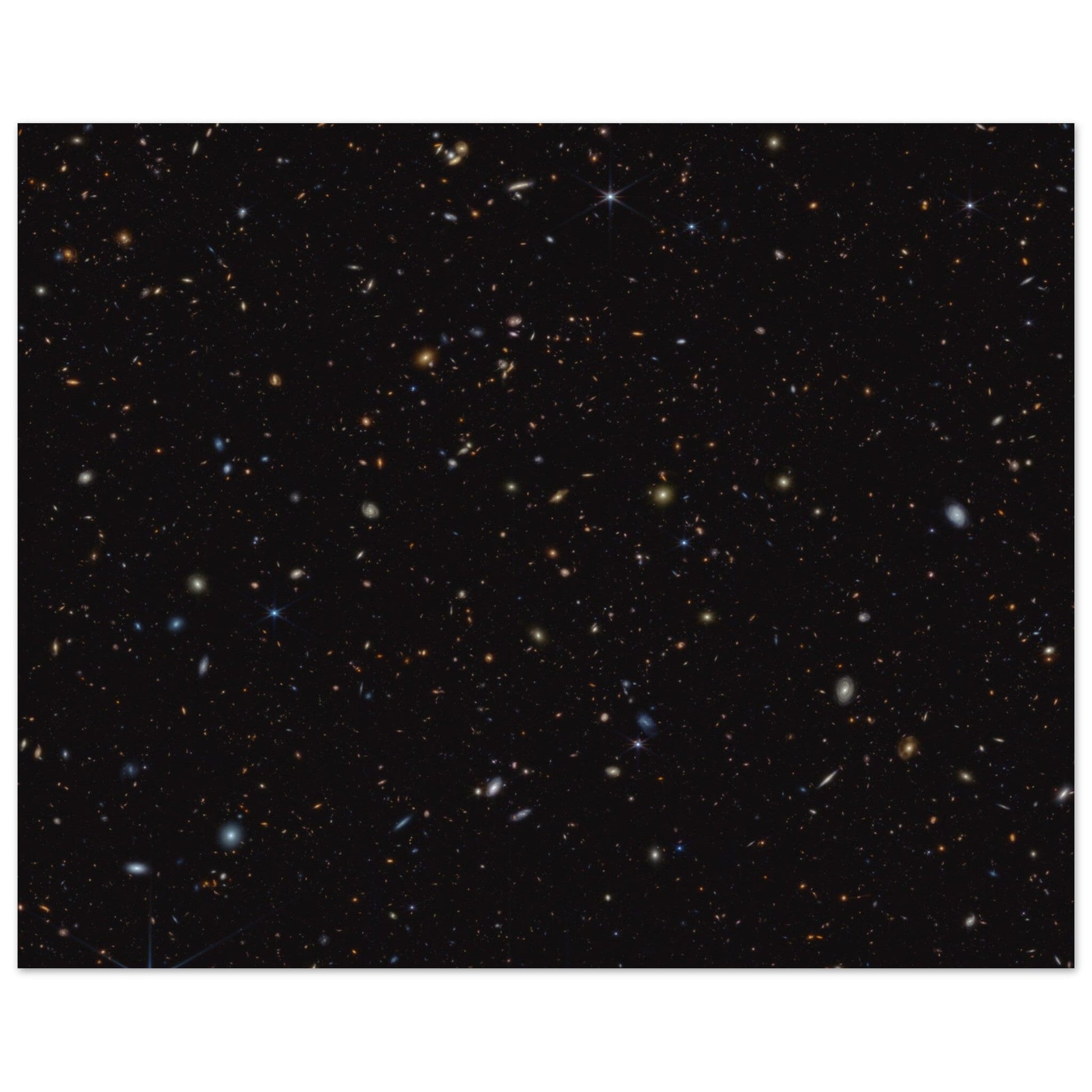 NASA - Poster - Aluminum - 17. JWST Advanced Deep Extragalactic Survey (NIRCam Image) - James Webb Space Telescope Aluminum Print TP Aviation Art 40x50 cm / 16x20″ 