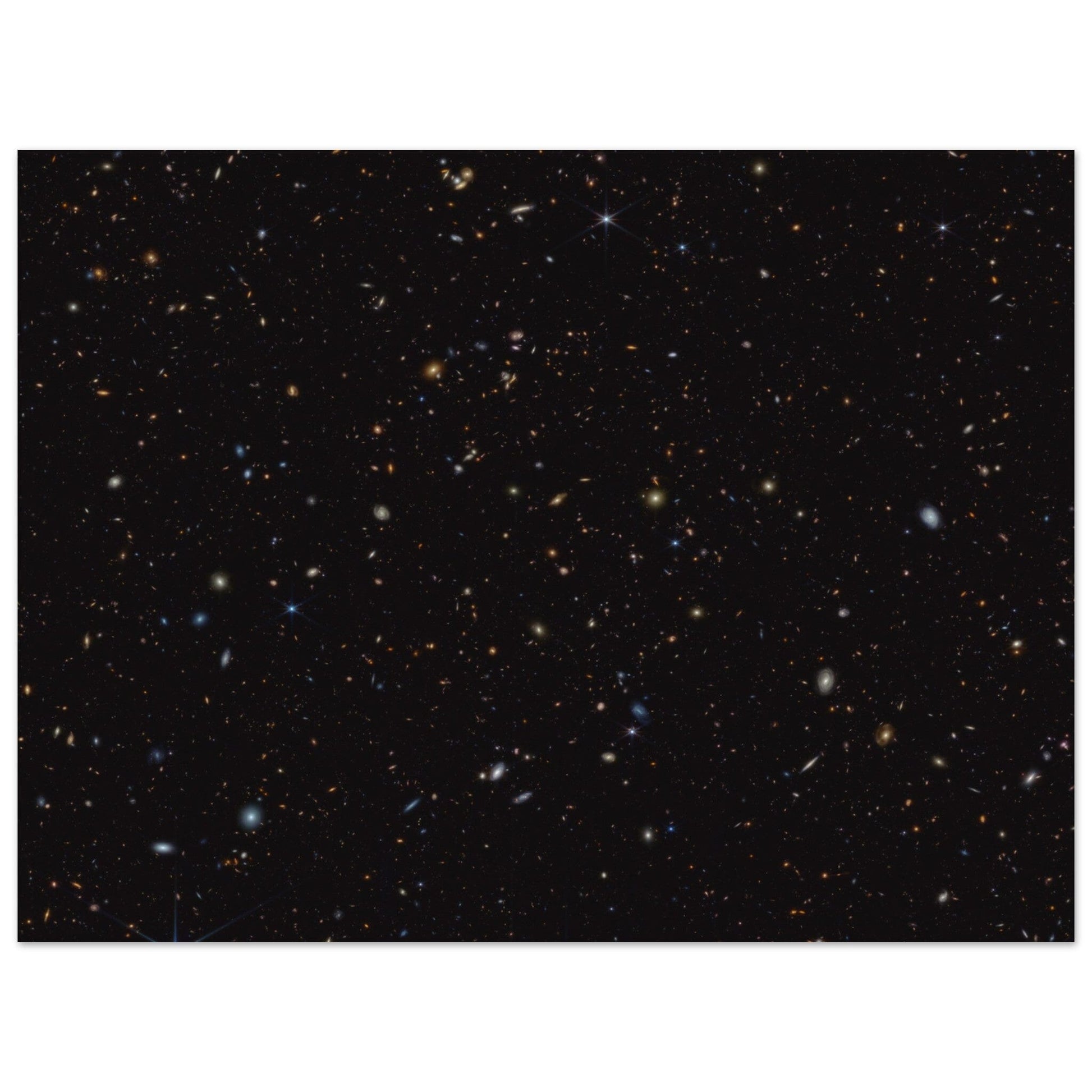NASA - Poster - Aluminum - 17. JWST Advanced Deep Extragalactic Survey (NIRCam Image) - James Webb Space Telescope Aluminum Print TP Aviation Art 45x60 cm / 18x24″ 