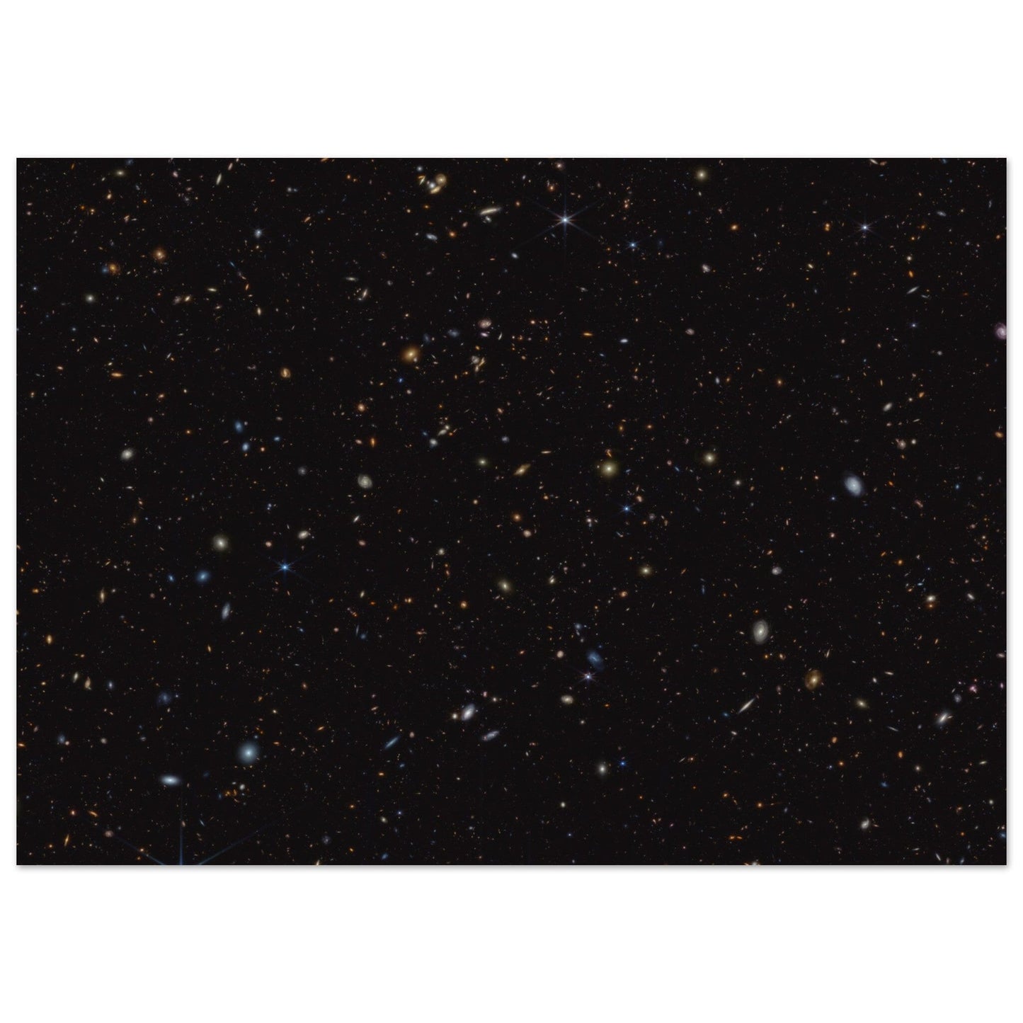 NASA - Poster - Aluminum - 17. JWST Advanced Deep Extragalactic Survey (NIRCam Image) - James Webb Space Telescope Aluminum Print TP Aviation Art 50x70 cm / 20x28″ 