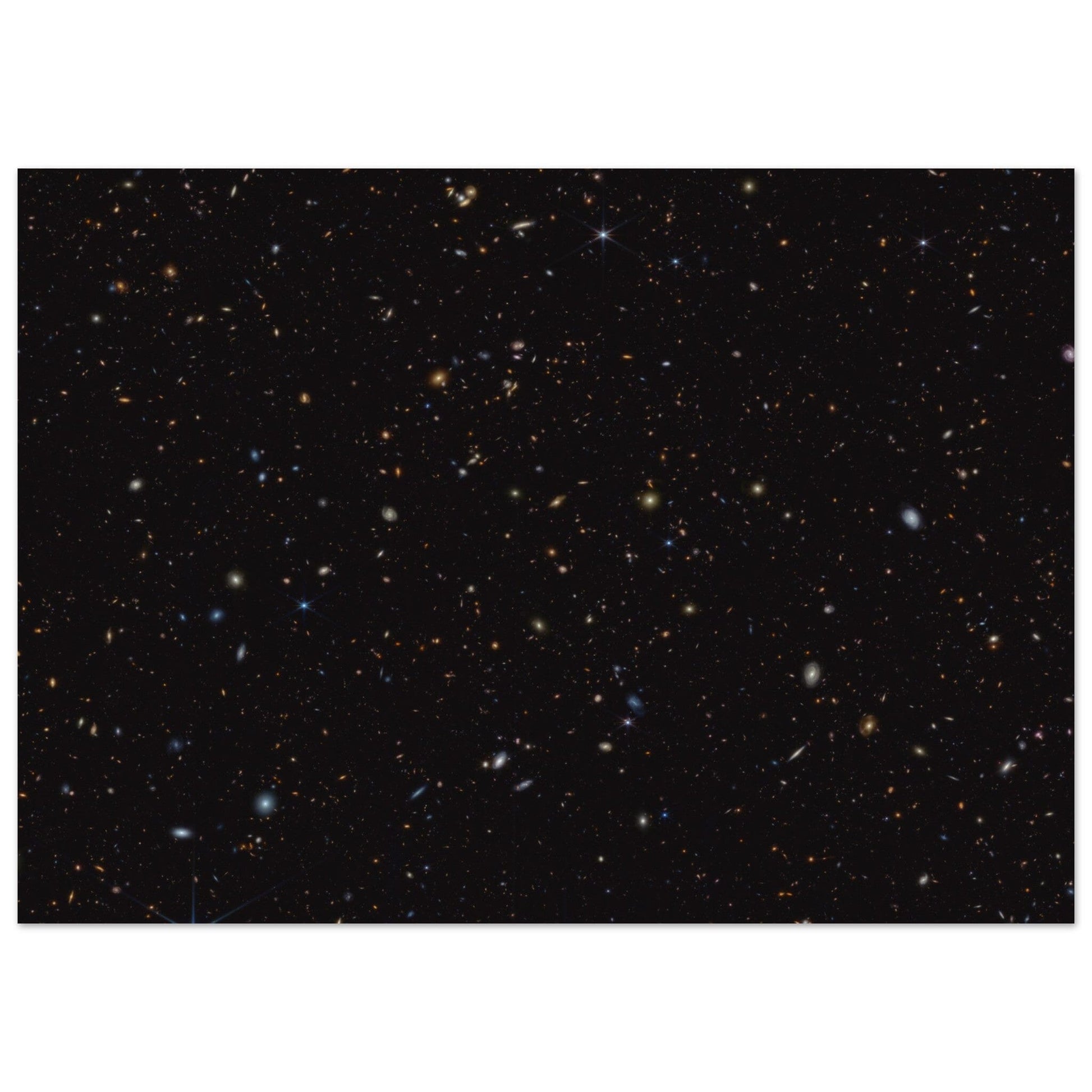 NASA - Poster - Aluminum - 17. JWST Advanced Deep Extragalactic Survey (NIRCam Image) - James Webb Space Telescope Aluminum Print TP Aviation Art 50x70 cm / 20x28″ 