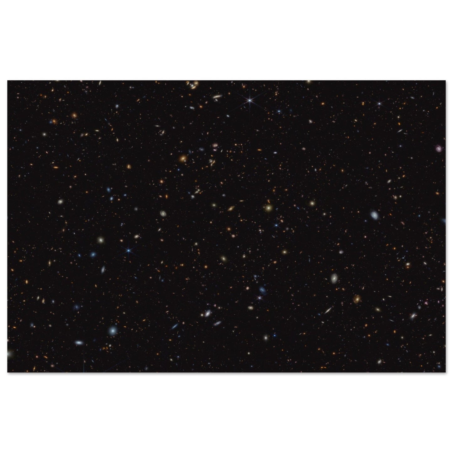 NASA - Poster - Aluminum - 17. JWST Advanced Deep Extragalactic Survey (NIRCam Image) - James Webb Space Telescope Aluminum Print TP Aviation Art 60x90 cm / 24x36″ 
