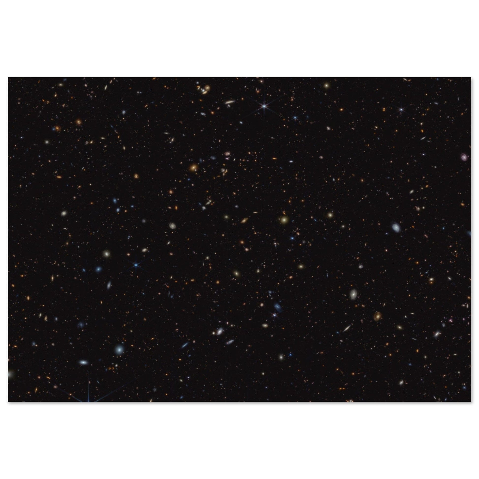 NASA - Poster - Aluminum - 17. JWST Advanced Deep Extragalactic Survey (NIRCam Image) - James Webb Space Telescope Aluminum Print TP Aviation Art 70x100 cm / 28x40″ 