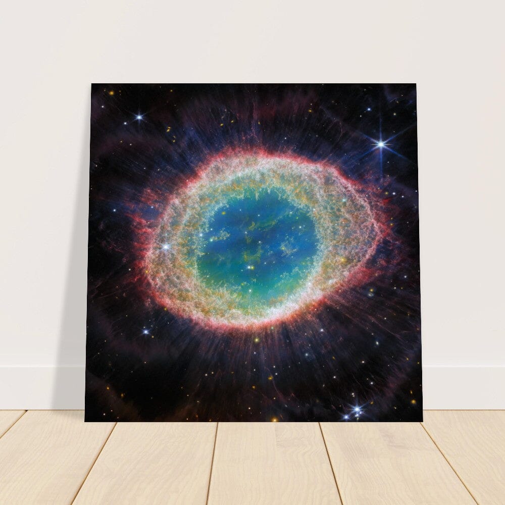NASA - Poster - Aluminum - 25. Ring Nebula (NIRCam Image) - James Webb Space Telescope Aluminum Print TP Aviation Art 40x40 cm / 16x16″ 