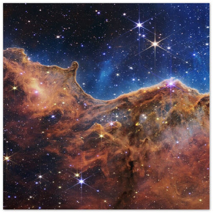 NASA - Poster - Aluminum - 5a. Cosmic Cliffs in the Carina Nebula (NIRCam Image) - James Webb Space Telescope Aluminum Print TP Aviation Art 40x40 cm / 16x16″ 