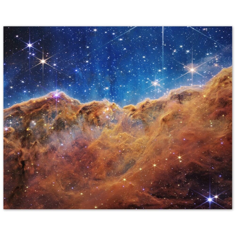 NASA - Poster - Aluminum - 5a. Cosmic Cliffs in the Carina Nebula (NIRCam Image) - James Webb Space Telescope Aluminum Print TP Aviation Art 40x50 cm / 16x20″ 