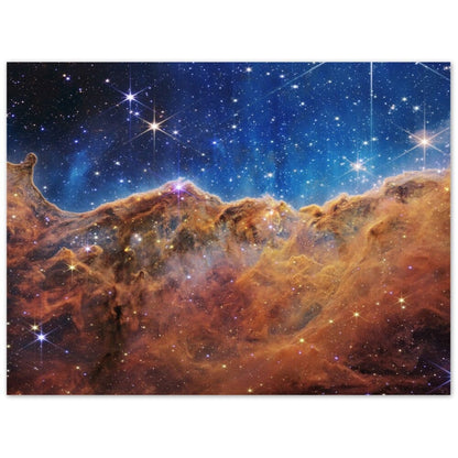 NASA - Poster - Aluminum - 5a. Cosmic Cliffs in the Carina Nebula (NIRCam Image) - James Webb Space Telescope Aluminum Print TP Aviation Art 60x80 cm / 24x32″ 