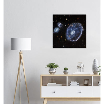 NASA - Poster - Aluminum - 6a. Cartwheel Galaxy (NIRCam Image) - James Webb Space Telescope Aluminum Print TP Aviation Art 