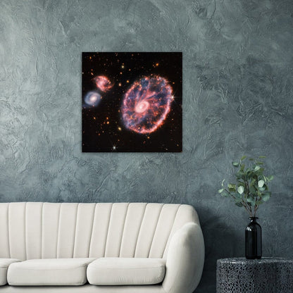 NASA - Poster - Aluminum - 6b. Cartwheel Galaxy (NIRCam and MIRI Composite Image) - James Webb Space Telescope Aluminum Print TP Aviation Art 