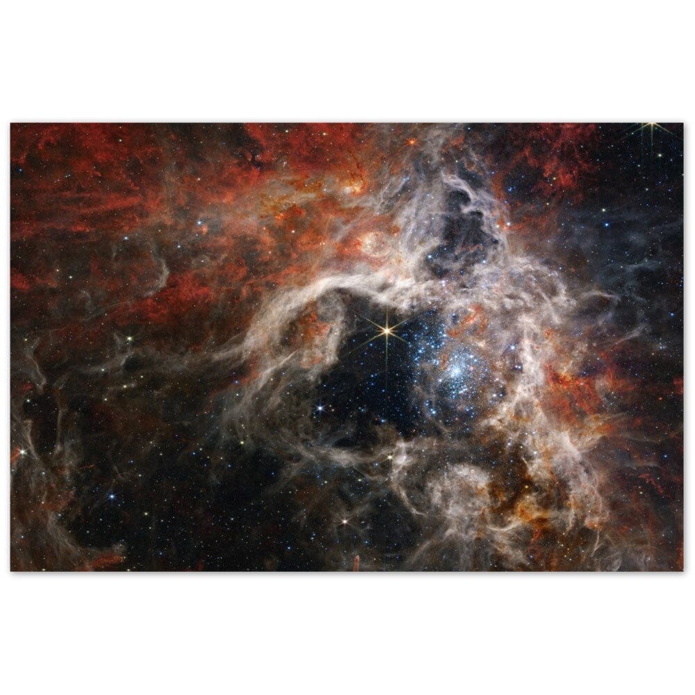 NASA - Poster - Aluminum - 8. Tarantula Nebula (NIRCam Image) - James Webb Space Telescope Aluminum Print TP Aviation Art 40x60 cm / 16x24″ 