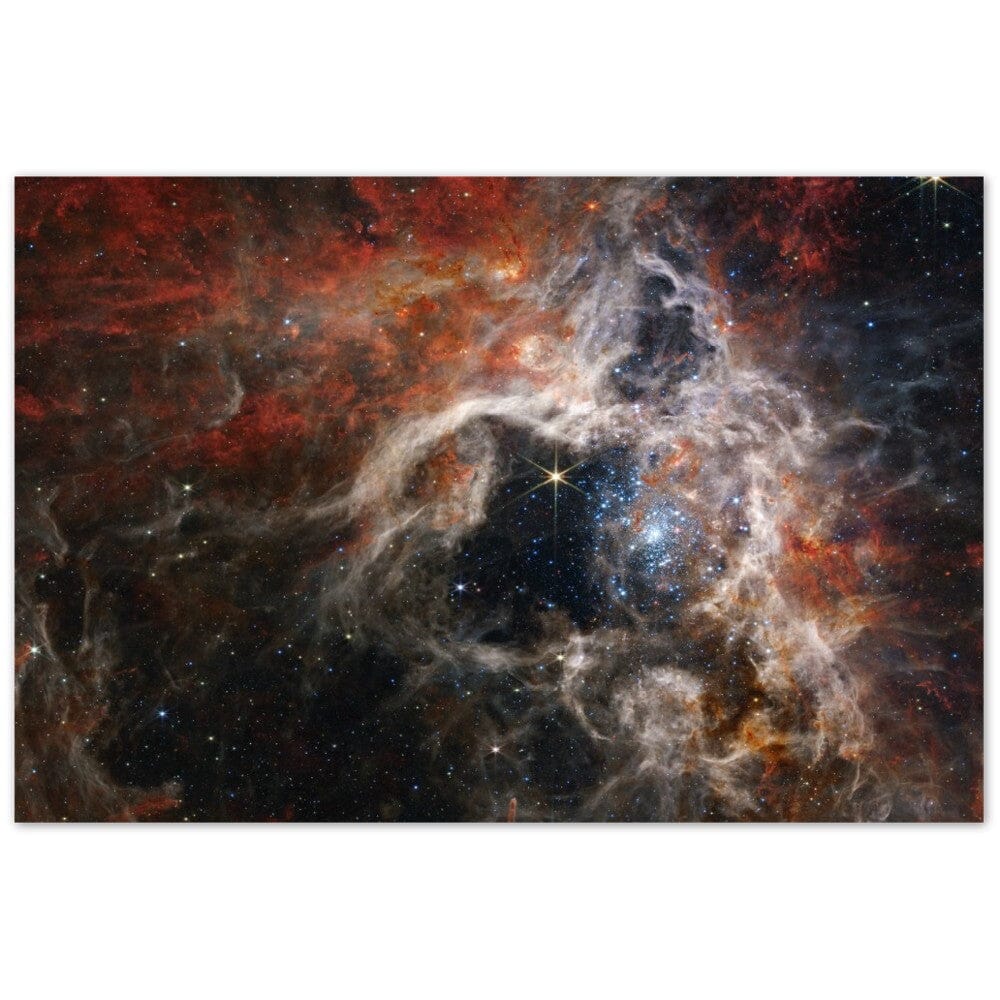 NASA - Poster - Aluminum - 8. Tarantula Nebula (NIRCam Image) - James Webb Space Telescope Aluminum Print TP Aviation Art 60x90 cm / 24x36″ 