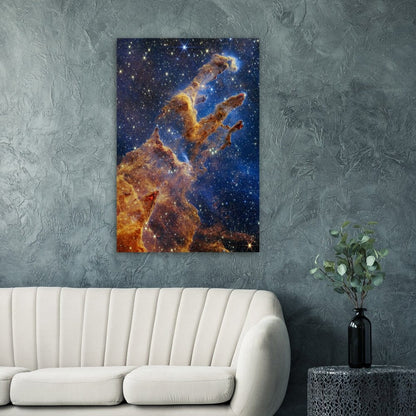 NASA - Poster - Aluminum - 9. Pillars of Creation (NIRCam Image) - James Webb Space Telescope Aluminum Print TP Aviation Art 