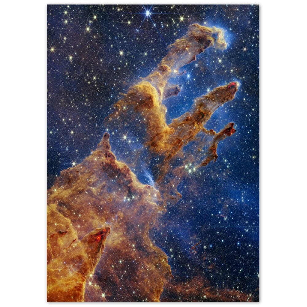 NASA - Poster - Aluminum - 9. Pillars of Creation (NIRCam Image) - James Webb Space Telescope Aluminum Print TP Aviation Art 50x70 cm / 20x28″ 