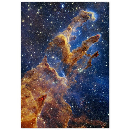 NASA - Poster - Aluminum - 9. Pillars of Creation (NIRCam Image) - James Webb Space Telescope Aluminum Print TP Aviation Art 70x100 cm / 28x40″ 