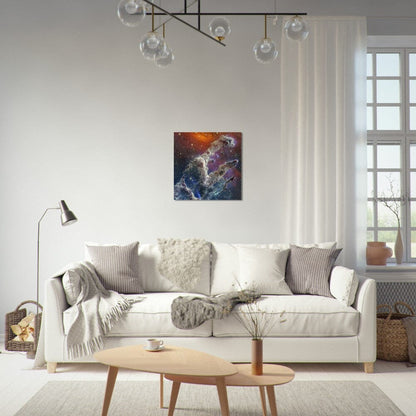 NASA - Poster - Aluminum - 9b. Pillars of Creation (NIRCam and MIRI Composite Image) - James Webb Space Telescope Aluminum Print TP Aviation Art 