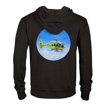 Peter Hoogenberg - Hoodie - Ambulance Helicopter Wadden Islands - Classic Unisex Zip Hoodie TP Aviation Art 