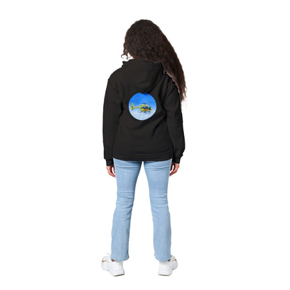 Peter Hoogenberg - Hoodie - Ambulance Helicopter Wadden Islands - Classic Unisex Zip Hoodie TP Aviation Art 