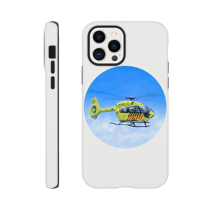 Peter Hoogenberg - Phone Case Tough - Ambulance Helicopter Wadden Islands Phone Case TP Aviation Art iPhone 12 Pro 
